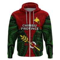 Papua New Guinea Hoodie Chimbu Province Mix Coat of Arms Polynesian Art LT14 - Polynesian Pride
