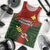 Papua New Guinea Men Tank Top Chimbu Province Mix Coat Of Arms Polynesian Art LT14 Red - Polynesian Pride