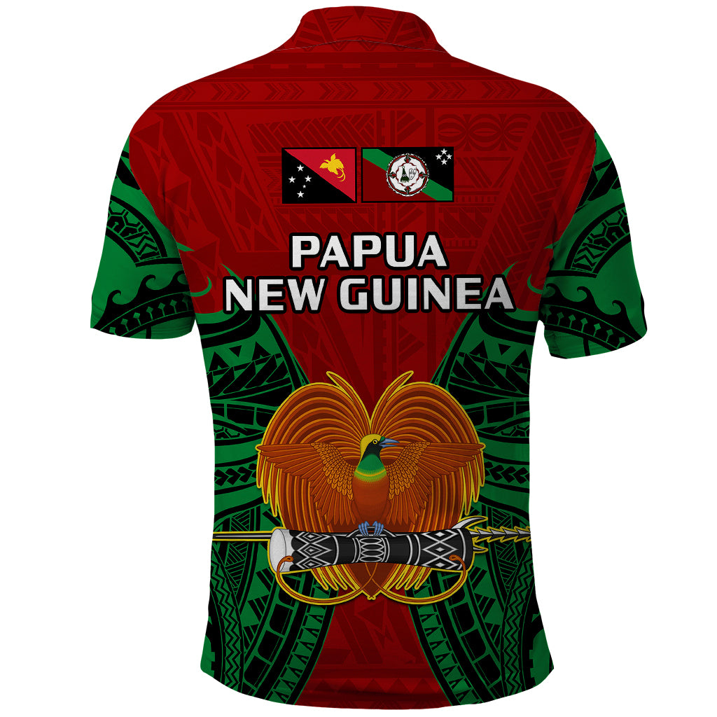 Papua New Guinea Polo Shirt East New Britain Province Mix Coat Of Arms Polynesian Art LT14 - Polynesian Pride