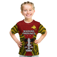 Papua New Guinea Kid T Shirt Madang Province Mix Coat Of Arms Polynesian Art LT14 Youth XL Size14 - Polynesian Pride