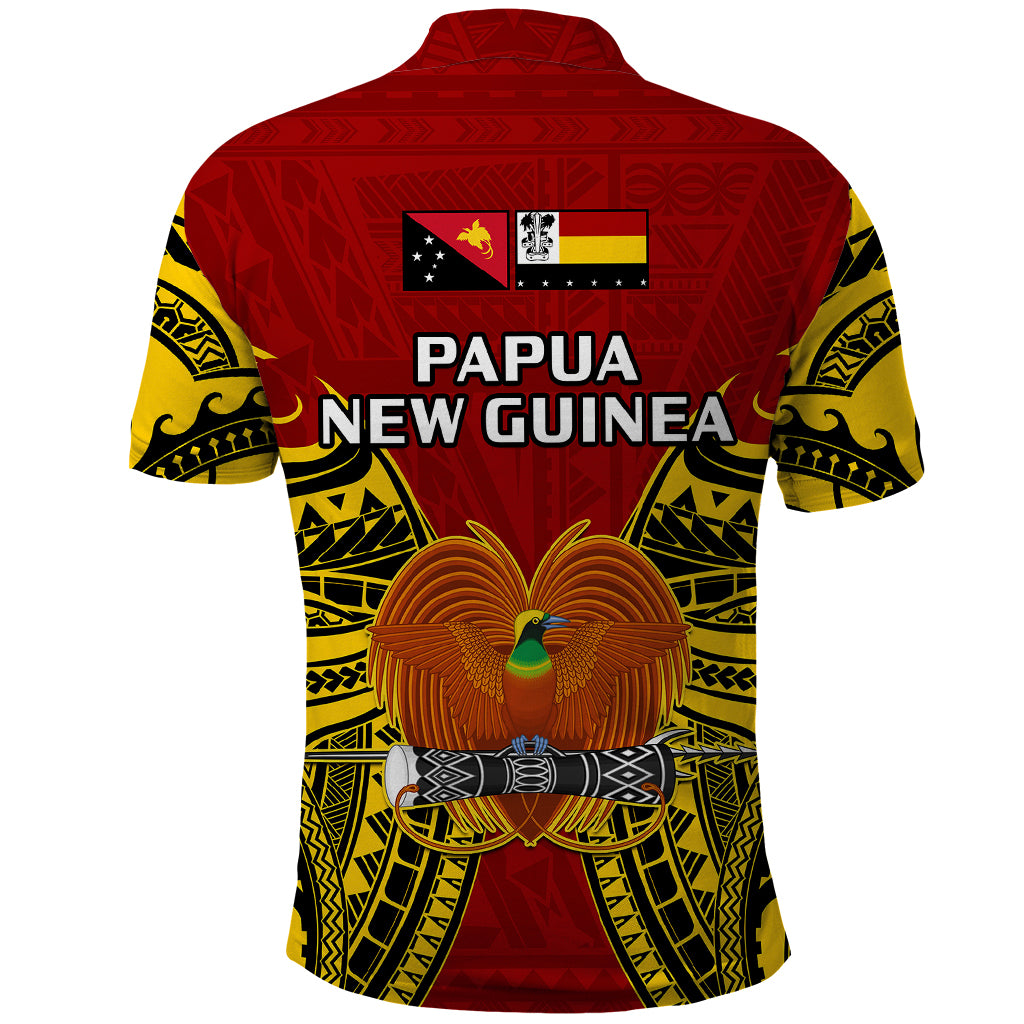 Papua New Guinea Polo Shirt Madang Province Mix Coat Of Arms Polynesian Art LT14 - Polynesian Pride