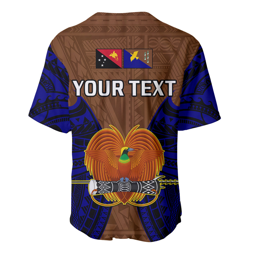 (Custom Personalised) Papua New Guinea Baseball Jersey Manus Province Mix Coat Of Arms Polynesian Art LT14 - Polynesian Pride