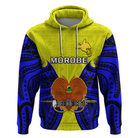 Custom Papua New Guinea Hoodie Morobe Province Mix Coat of Arms Polynesian Art LT14 - Polynesian Pride