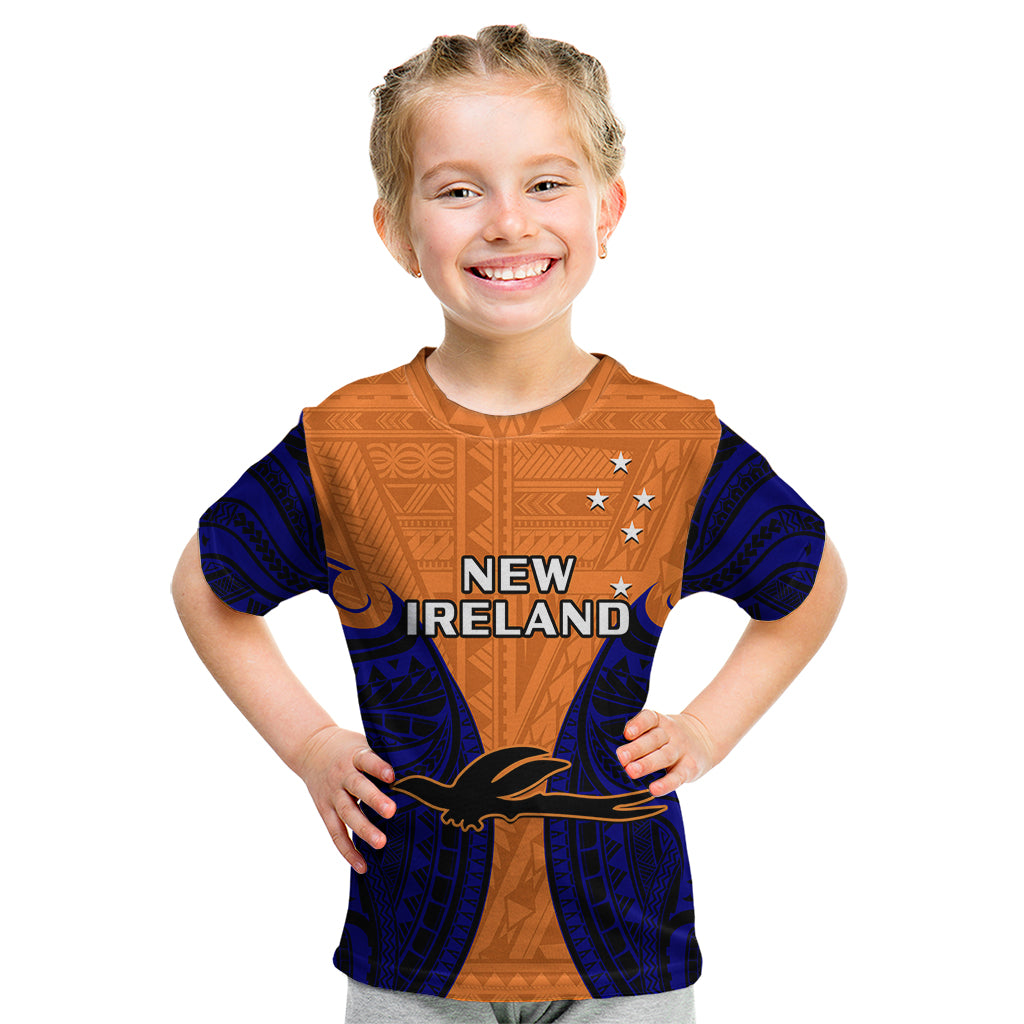 (Custom Personalised) Papua New Guinea Kid T Shirt New Ireland Province Mix Coat Of Arms Polynesian Art LT14 - Polynesian Pride