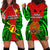 Papua New Guinea Hoodie Dress Southern Highlands Province Mix Coat Of Arms Polynesian Art LT14 Red - Polynesian Pride