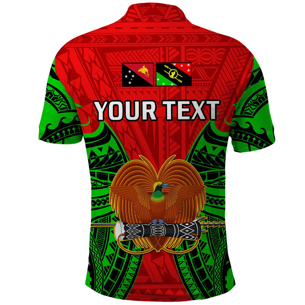 Custom Papua New Guinea Polo Shirt Southern Highlands Province Mix Coat Of Arms Polynesian Art LT14 - Polynesian Pride