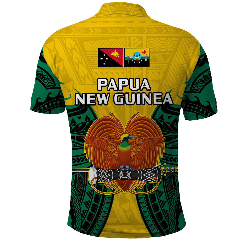 Papua New Guinea Polo Shirt Hela Province Mix Coat Of Arms Polynesian Art LT14 - Polynesian Pride