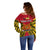 (Custom Personalised) Papua New Guinea Off Shoulder Sweater National Capital District Mix Coat Of Arms Polynesian Art LT14 - Polynesian Pride