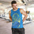 (Custom Personalised) Palau Men Tank Top Hibiscus Turtle Mix Coat Of Arms Blue Version LT14 - Polynesian Pride