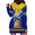 Tokelau Hoodie Dress Tokelauan Tatau Plumeria Special Style LT14 - Polynesian Pride