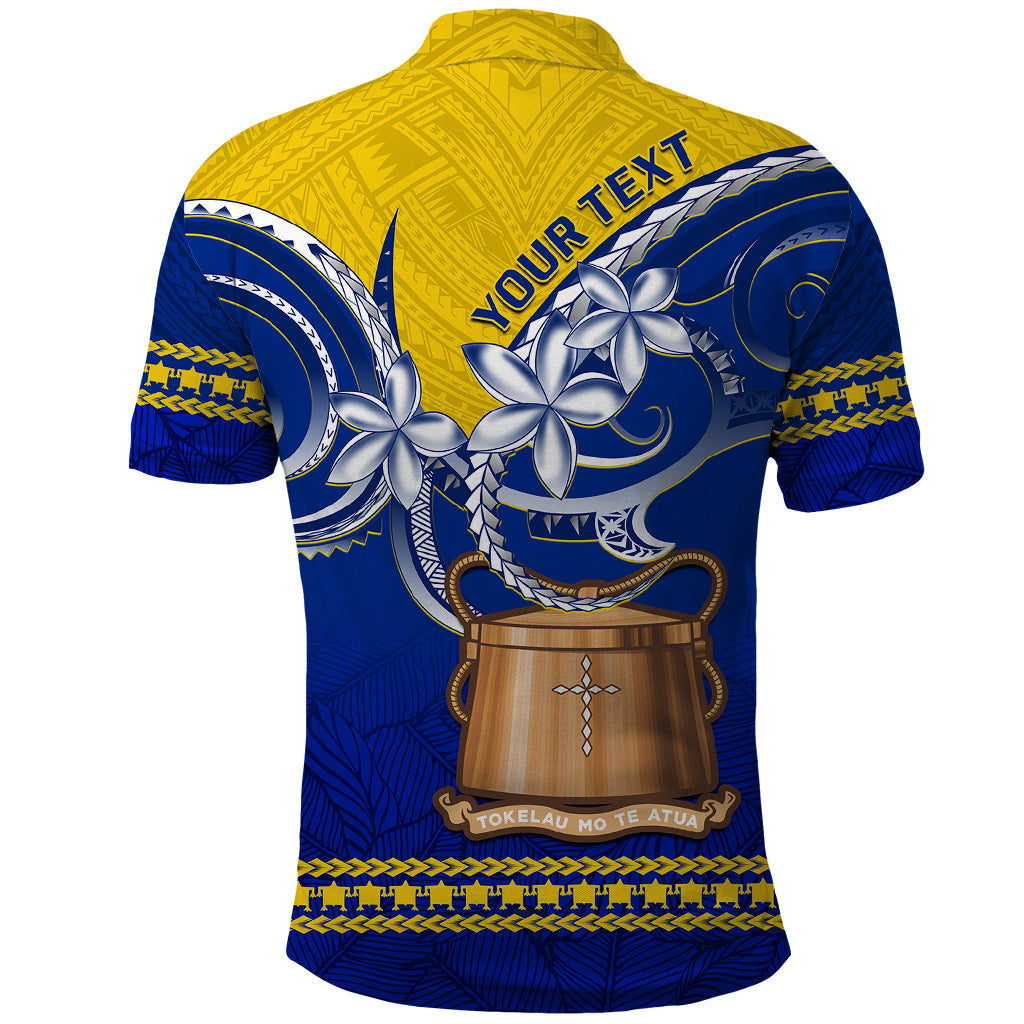 Tokelau Polo Shirt Tokelauan Tatau Plumeria Special Style LT14 - Polynesian Pride
