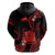 Tokelau Hoodie Tokelauan Tatau With Badge Red LT14 - Polynesian Pride