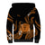 Tokelau Sherpa Hoodie Tokelauan Tatau With Badge Gold LT14 - Polynesian Pride