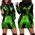 Tokelau Hoodie Dress Tokelauan Tatau With Badge Green LT14 Green - Polynesian Pride