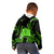 Tokelau Kid Hoodie Tokelauan Tatau With Badge Green LT14 - Polynesian Pride