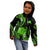 Tokelau Kid Hoodie Tokelauan Tatau With Badge Green LT14 - Polynesian Pride