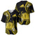 Tokelau Baseball Jersey Tokelauan Tatau With Badge Yellow LT14 Yellow - Polynesian Pride