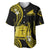 Tokelau Baseball Jersey Tokelauan Tatau With Badge Yellow LT14 - Polynesian Pride