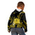 Tokelau Kid Hoodie Tokelauan Tatau With Badge Yellow LT14 - Polynesian Pride