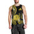 Tokelau Men Tank Top Tokelauan Tatau With Badge Yellow LT14 - Polynesian Pride