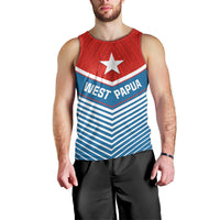 West Papua Men Tank Top Coat Of Arms And Morning Star Flag LT14 - Polynesian Pride