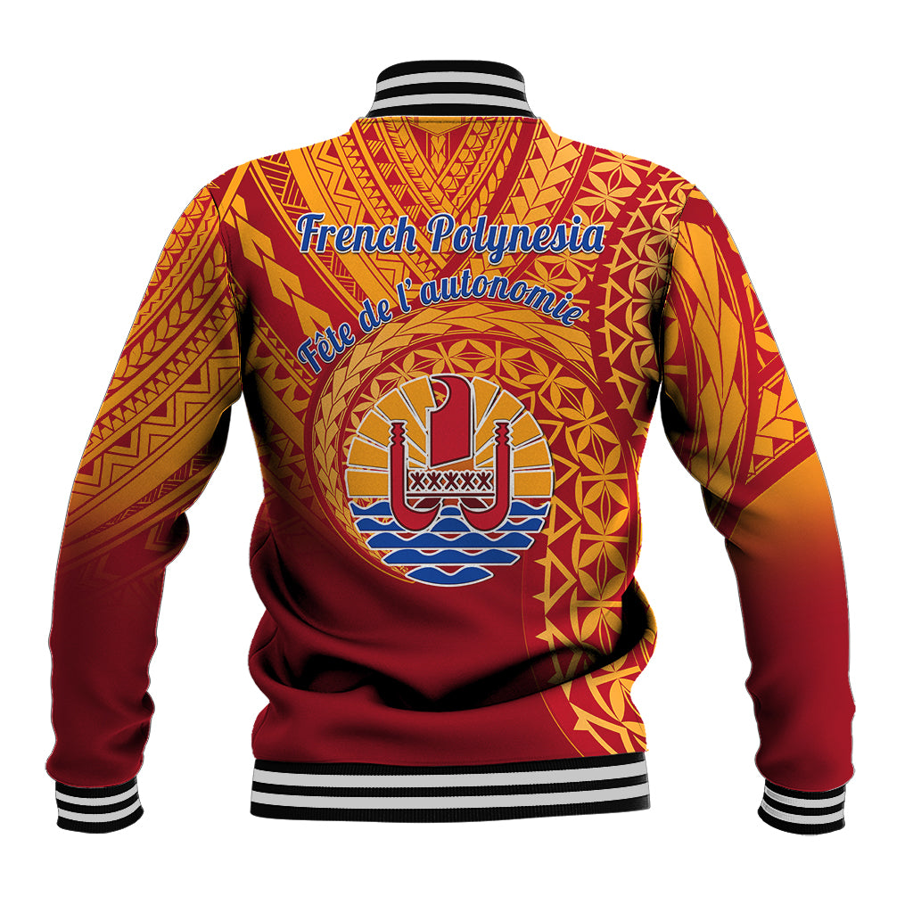 French Polynesia Baseball Jacket Happy Internal Autonomy Day LT14 - Polynesian Pride