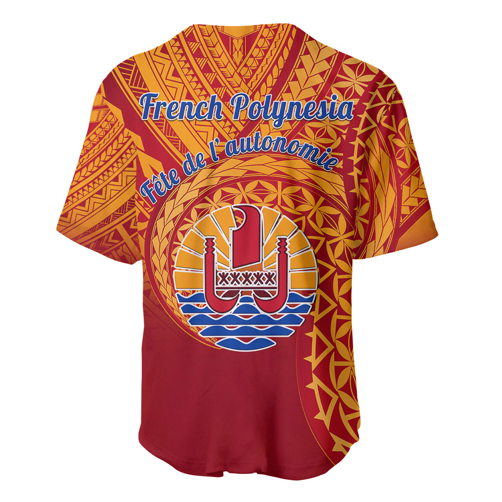French Polynesia Baseball Jersey Happy Internal Autonomy Day LT14 - Polynesian Pride