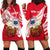 (Custom Personalised) Samoa Hoodie Dress Ula Fala Kava Bowl Plumeria Polynesian Red LT14 Red - Polynesian Pride