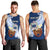 (Custom Personalised) Samoa Men Tank Top Ula Fala Kava Bowl Plumeria Polynesian Blue LT14 - Polynesian Pride