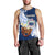 (Custom Personalised) Samoa Men Tank Top Ula Fala Kava Bowl Plumeria Polynesian Blue LT14 - Polynesian Pride