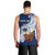 (Custom Personalised) Samoa Men Tank Top Ula Fala Kava Bowl Plumeria Polynesian Blue LT14 - Polynesian Pride