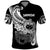 Custom Samoa Polo Shirt Ula Fala Kava Bowl Plumeria Polynesian Black LT14 Black - Polynesian Pride