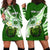 (Custom Personalised) Samoa Hoodie Dress Ula Fala Kava Bowl Plumeria Polynesian Green LT14 Green - Polynesian Pride