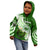 (Custom Personalised) Samoa Kid Hoodie Ula Fala Kava Bowl Plumeria Polynesian Green LT14 - Polynesian Pride