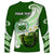 (Custom Personalised) Samoa Long Sleeve Shirt Ula Fala Kava Bowl Plumeria Polynesian Green LT14 - Polynesian Pride