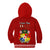 Tonga Fathers Day Kid Hoodie Red Tongan Ngatu I Love You Dad LT14 Zip Hoodie Red - Polynesian Pride