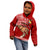 Tonga Fathers Day Kid Hoodie Red Tongan Ngatu I Love You Dad LT14 - Polynesian Pride