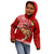 Tonga Fathers Day Kid Hoodie Red Tongan Ngatu I Love You Dad LT14 - Polynesian Pride