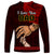 Tonga Fathers Day Long Sleeve Shirt Black Tongan Ngatu I Love You Dad LT14 - Polynesian Pride