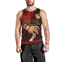 Tonga Fathers Day Men Tank Top Black Tongan Ngatu I Love You Dad LT14 - Polynesian Pride