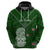 Aotearoa Rugby Hoodie All Stars New Zealand Tiki Maori LT14 Zip Hoodie Green - Polynesian Pride