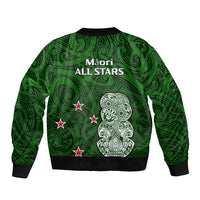Aotearoa Rugby Sleeve Zip Bomber Jacket All Stars New Zealand Tiki Maori LT14 - Polynesian Pride
