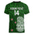 (Custom Text And Number) Aotearoa Rugby Women V Neck T Shirt All Stars New Zealand Tiki Maori LT14 - Polynesian Pride