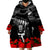 New Zealand ANZAC Rugby Wearable Blanket Hoodie Silver Fern All Black Camouflage Mix Poppy LT14 - Polynesian Pride