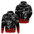 (Custom Text and Number) New Zealand ANZAC Rugby Hoodie Silver Fern All Black Camouflage Mix Poppy LT14 Pullover Hoodie Black - Polynesian Pride