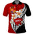 Custom Tonga Kava Bowl Polo Shirt Tongan Kupesi Ngatu Pattern Black LT14 Red - Polynesian Pride