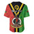 (Custom Personalised) Vanuatu Baseball Jersey Kava Bowl Mix Sand Drawing Flag Style LT14 - Polynesian Pride