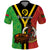 Custom Vanuatu Polo Shirt Kava Bowl Mix Sand Drawing Flag Style LT14 Black - Polynesian Pride