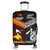 New Zealand And Papua New Guinea Luggage Cover Together - Black LT8 Black - Polynesian Pride