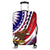 American Samoa Luggage Cover Artsy Style LT9 White - Polynesian Pride